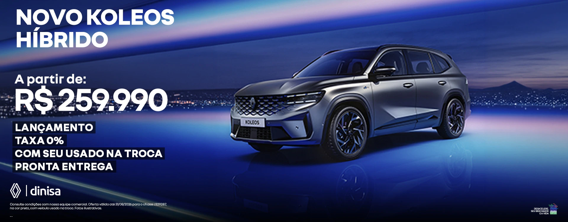 RENAULT_DINISA_NOVO KOLEOS HÍBRIDO_1920X750